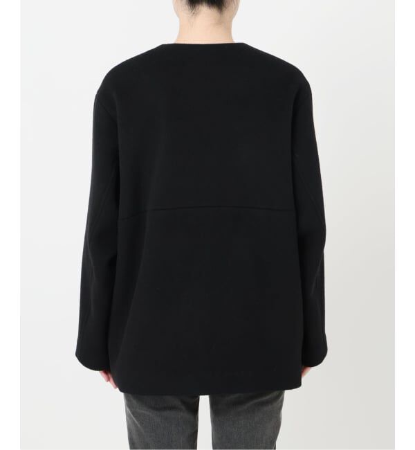 JOURNAL STANDARD relume「《追加2》スーパーファインビーバークルーネックコート」|ノーカラーコート|