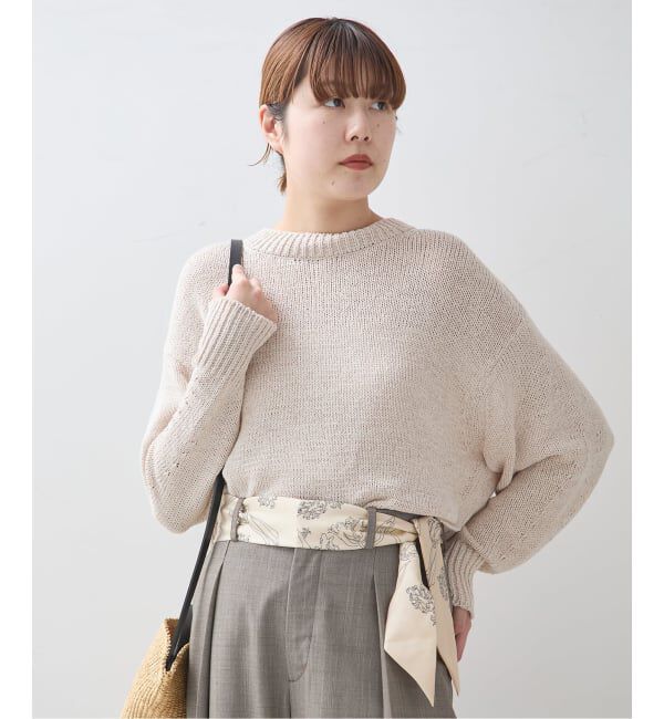 journal standard L'essage「《予約》【AENEIS/エネス】Nostalgia Flowers Silk Twill Band：スカーフ」|バンダナ・スカーフ|