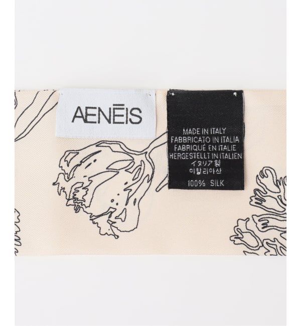 journal standard L'essage「《予約》【AENEIS/エネス】Nostalgia Flowers Silk Twill Band：スカーフ」|バンダナ・スカーフ|