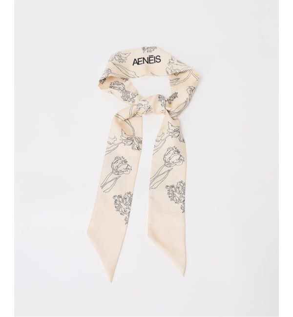 journal standard L'essage「《予約》【AENEIS/エネス】Nostalgia Flowers Silk Twill Band：スカーフ」|バンダナ・スカーフ|