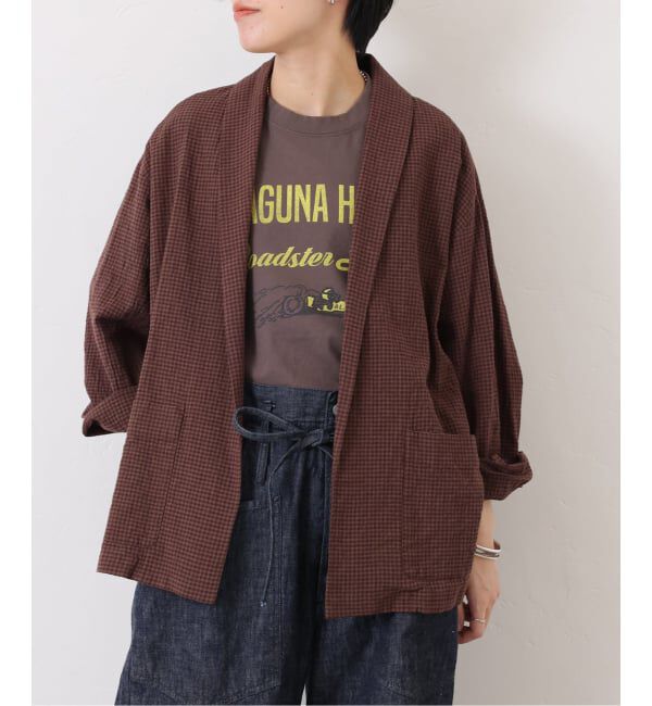 journal standard luxe「《予約》LCワッシャー ショールカラージャケット」|その他|ブラウン