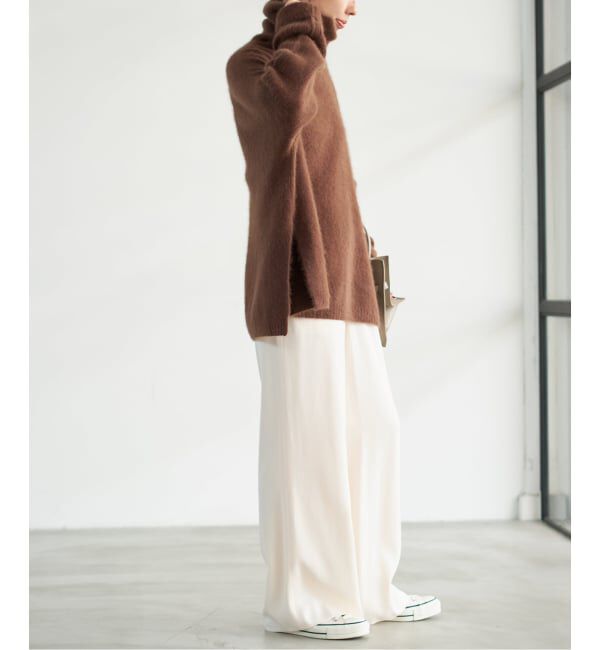 Spick and Span「サテンイージーベルボトムパンツ」|その他|