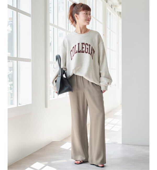 Spick and Span「サテンイージーベルボトムパンツ」|その他|