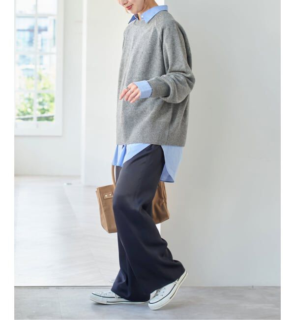 Spick and Span「サテンイージーベルボトムパンツ」|その他|