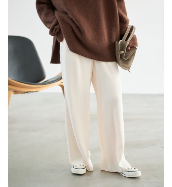 Spick and Span「サテンイージーベルボトムパンツ」|その他|