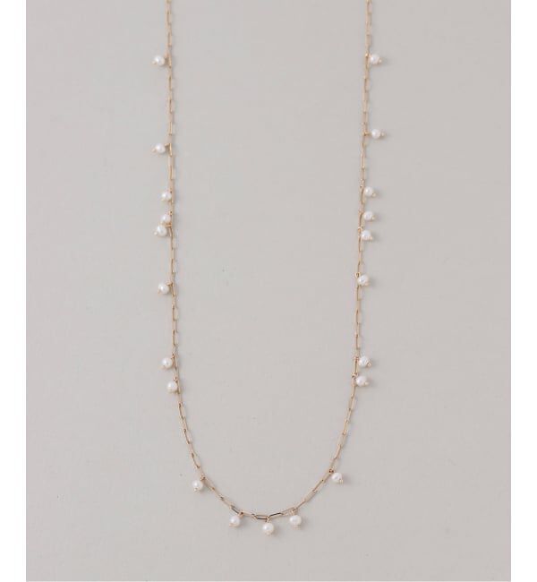 Lilas by Spick&Span「ポテトパールステーションネックレス K10」|ネックレス|