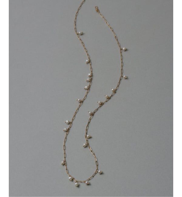 Lilas by Spick&Span「ポテトパールステーションネックレス K10」|ネックレス|