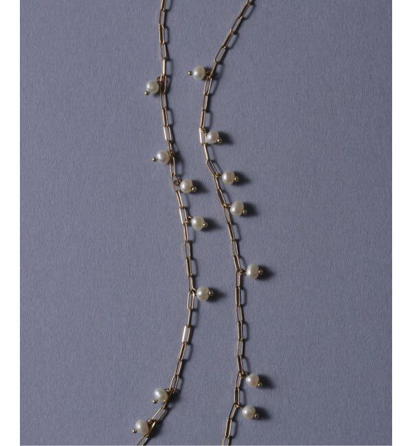 Lilas by Spick&Span「ポテトパールステーションネックレス K10」|ネックレス|