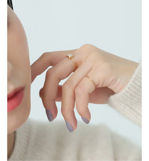Lilas by Spick&Span「フクリン0.28ctダイヤリング K18」|リング|