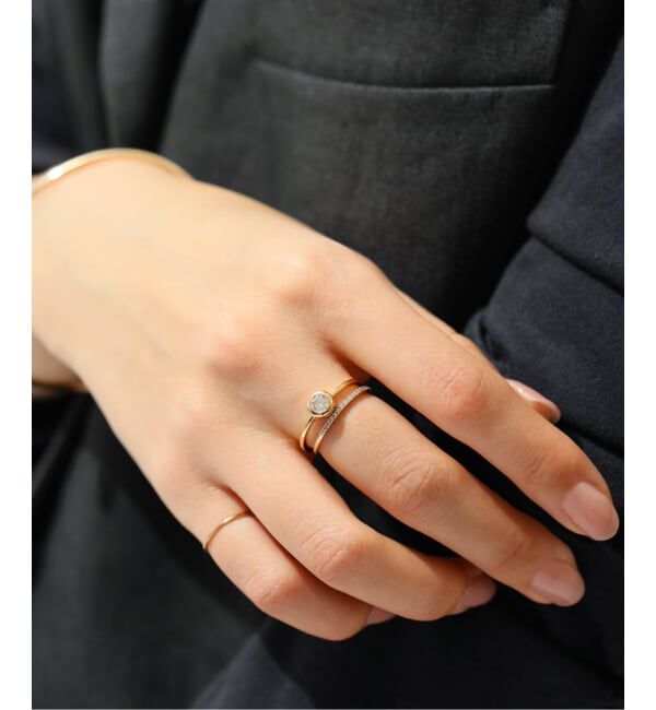 Lilas by Spick&Span「フクリン0.28ctダイヤリング K18」|リング|