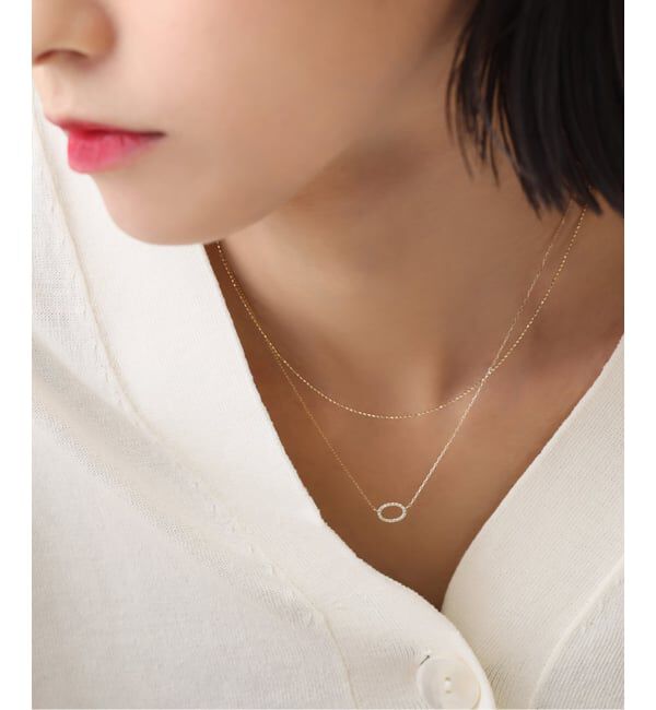 Lilas by Spick&Span「ボールチェーンネックレス K10」|ネックレス|