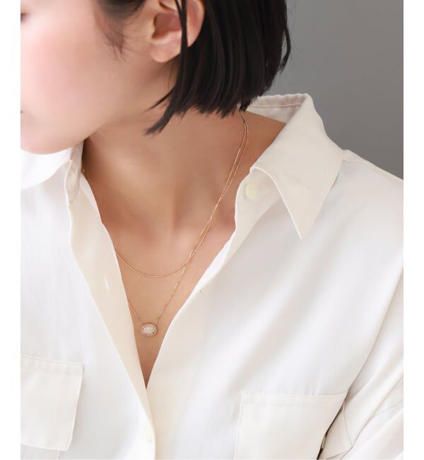 Lilas by Spick&Span「ボールチェーンネックレス K10」|ネックレス|