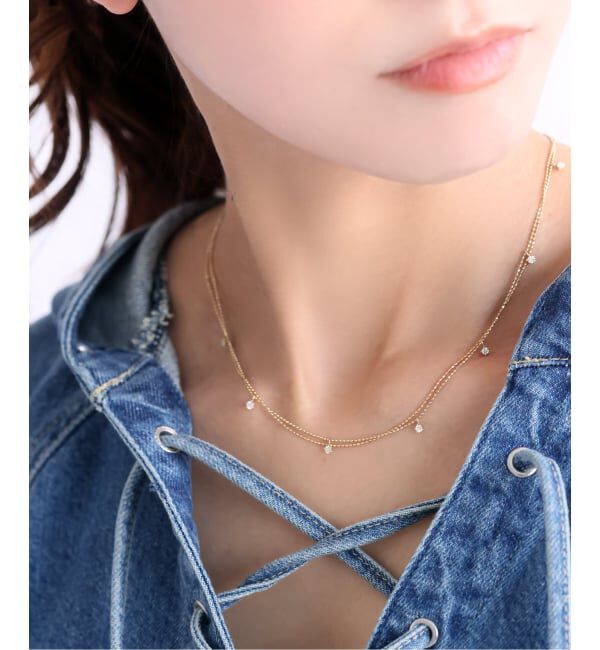 Lilas by Spick&Span「ボールチェーンネックレス K10」|ネックレス|