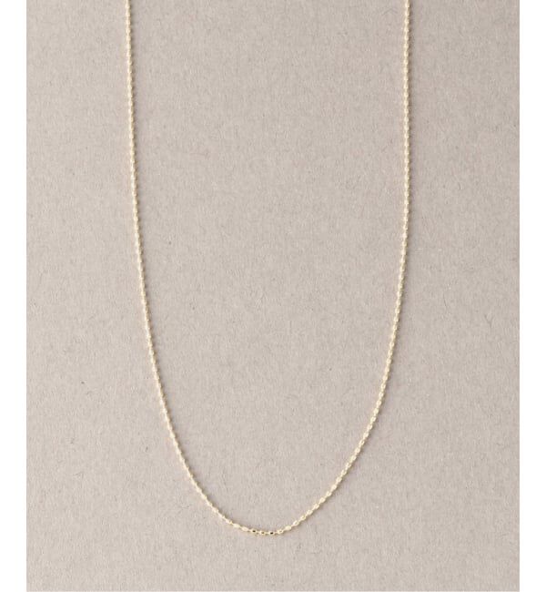 Lilas by Spick&Span「ボールチェーンネックレス K10」|ネックレス|