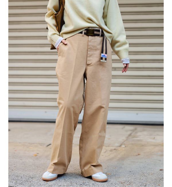 FRAMeWORK「BURK 別注 ガチャベルト付きチノパン」|チノ|