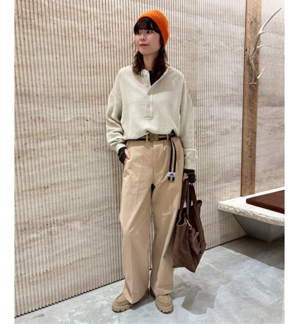 FRAMeWORK「BURK 別注 ガチャベルト付きチノパン」|チノ|