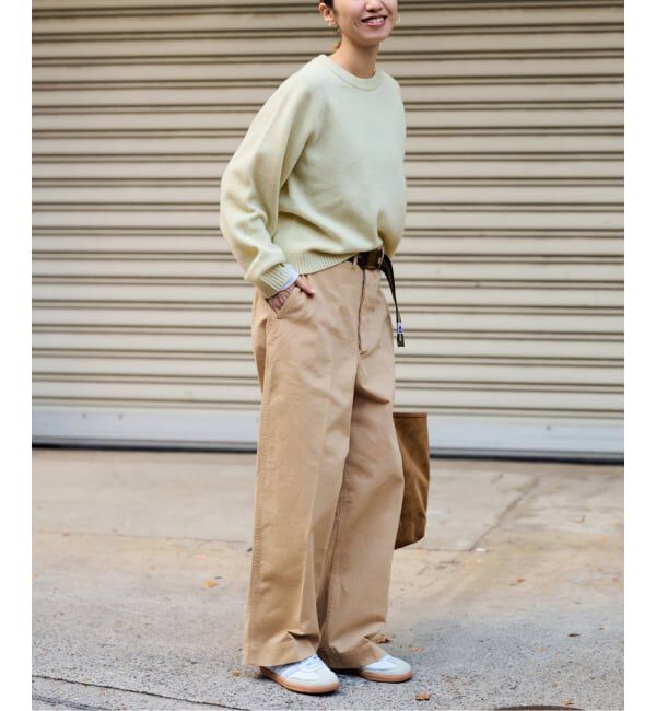 FRAMeWORK「BURK 別注 ガチャベルト付きチノパン」|チノ|