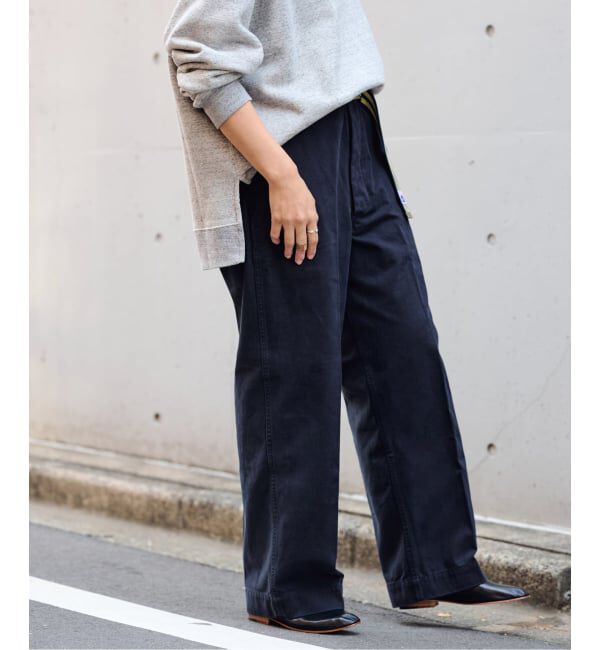 FRAMeWORK「BURK 別注 ガチャベルト付きチノパン」|チノ|