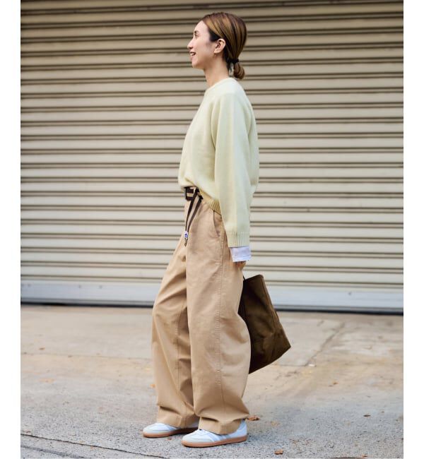 FRAMeWORK「BURK 別注 ガチャベルト付きチノパン」|チノ|