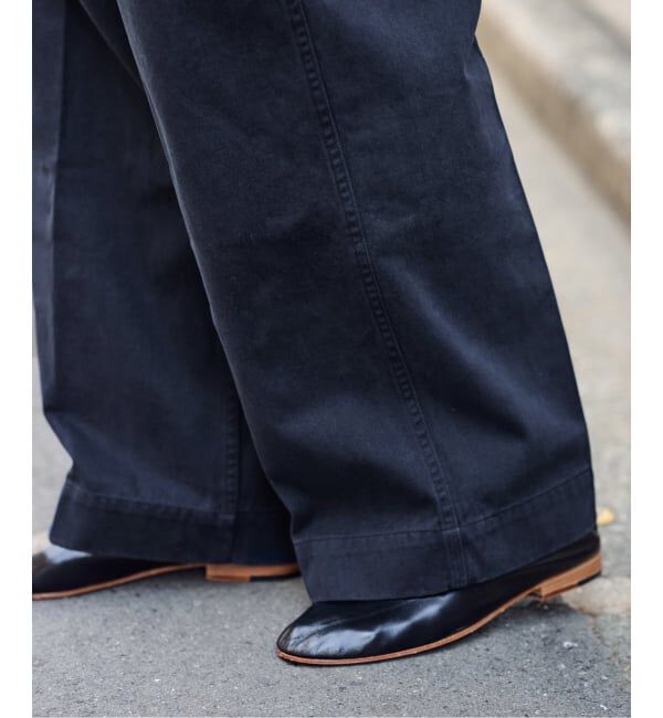 FRAMeWORK「BURK 別注 ガチャベルト付きチノパン」|チノ|