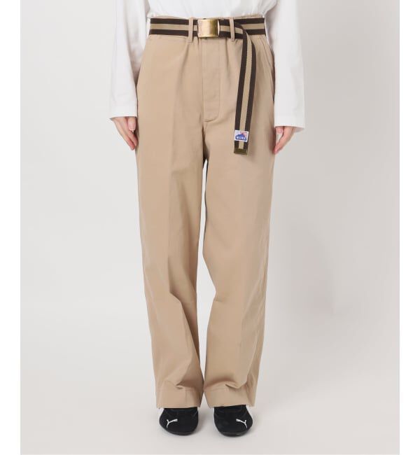 FRAMeWORK「BURK 別注 ガチャベルト付きチノパン」|チノ|