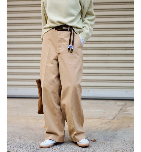 FRAMeWORK「BURK 別注 ガチャベルト付きチノパン」|チノ|