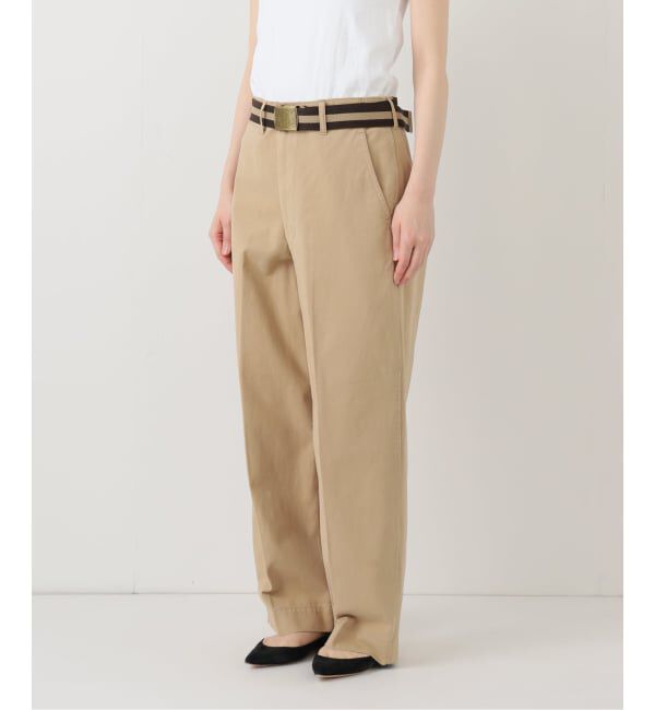 FRAMeWORK「BURK 別注 ガチャベルト付きチノパン」|チノ|