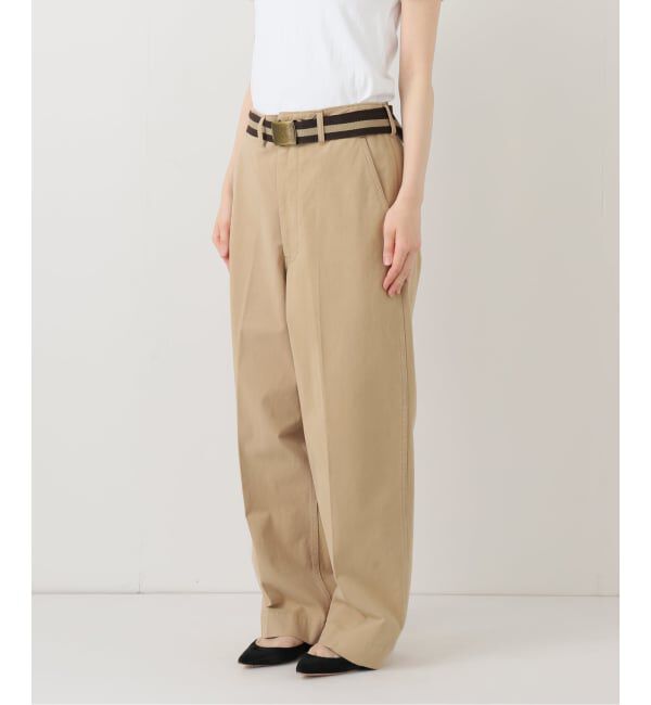 FRAMeWORK「BURK 別注 ガチャベルト付きチノパン」|チノ|