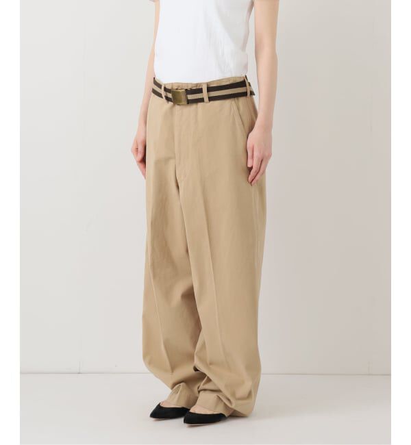 FRAMeWORK「BURK 別注 ガチャベルト付きチノパン」|チノ|