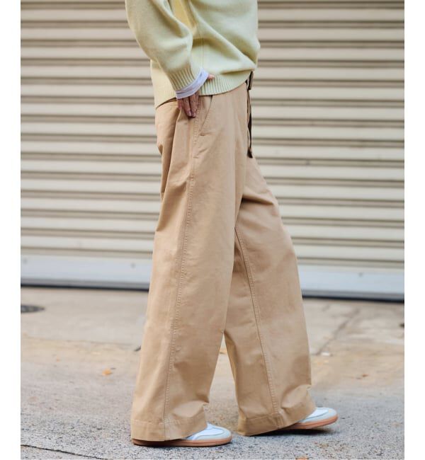 FRAMeWORK「BURK 別注 ガチャベルト付きチノパン」|チノ|