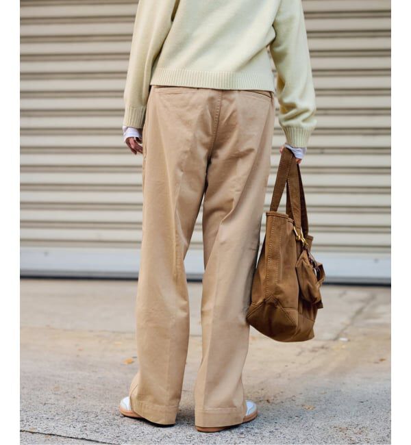 FRAMeWORK「BURK 別注 ガチャベルト付きチノパン」|チノ|