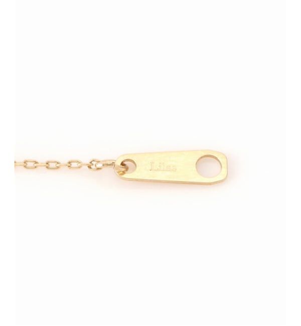 Lilas by Spick&Span「10mmオーバルテクスチャーモチーフ50cmネックレス K10」|ネックレス|