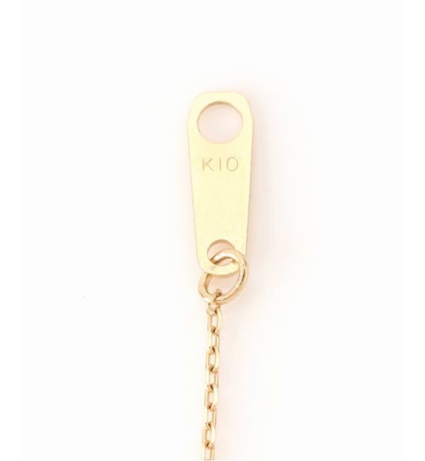 Lilas by Spick&Span「10mmオーバルテクスチャーモチーフ50cmネックレス K10」|ネックレス|