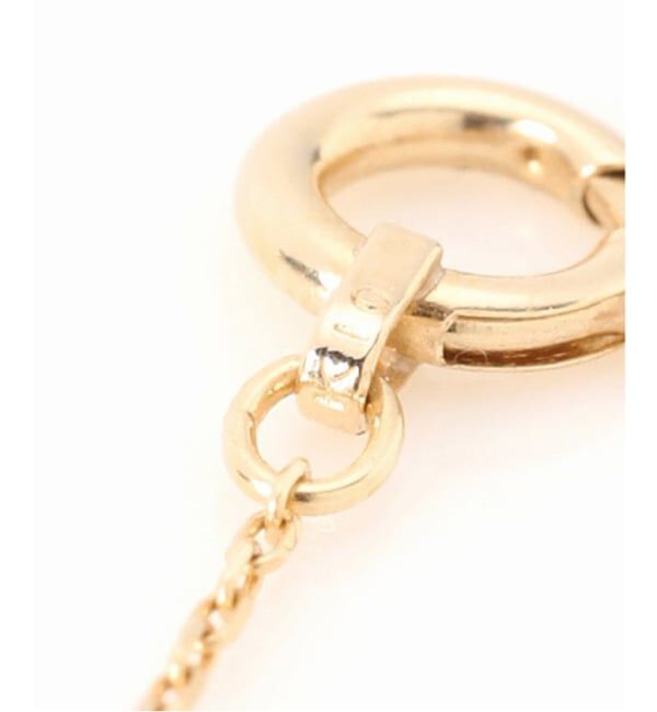 Lilas by Spick&Span「10mmオーバルテクスチャーモチーフ50cmネックレス K10」|ネックレス|