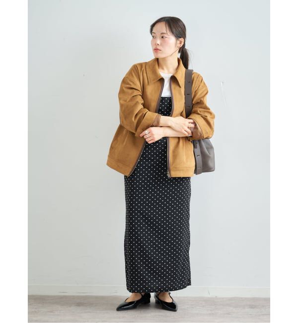 U by SPICK&SPAN「ドットプリントキャミワンピ」|ワンピース|