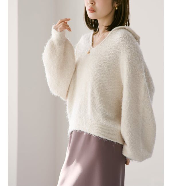 NOBLE「フェザーカノコスキッパーニット」|ニット・セーター|