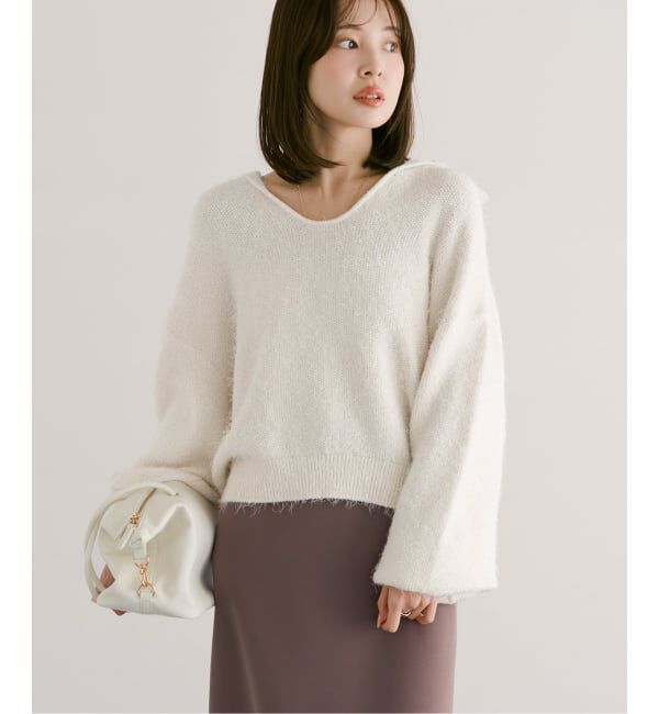 NOBLE「フェザーカノコスキッパーニット」|ニット・セーター|