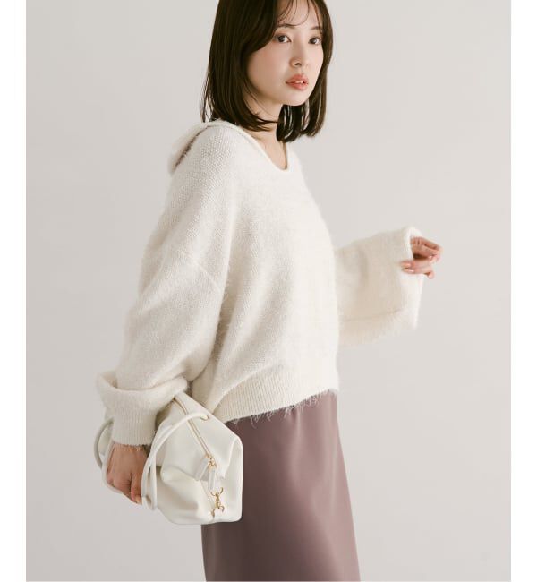 NOBLE「フェザーカノコスキッパーニット」|ニット・セーター|