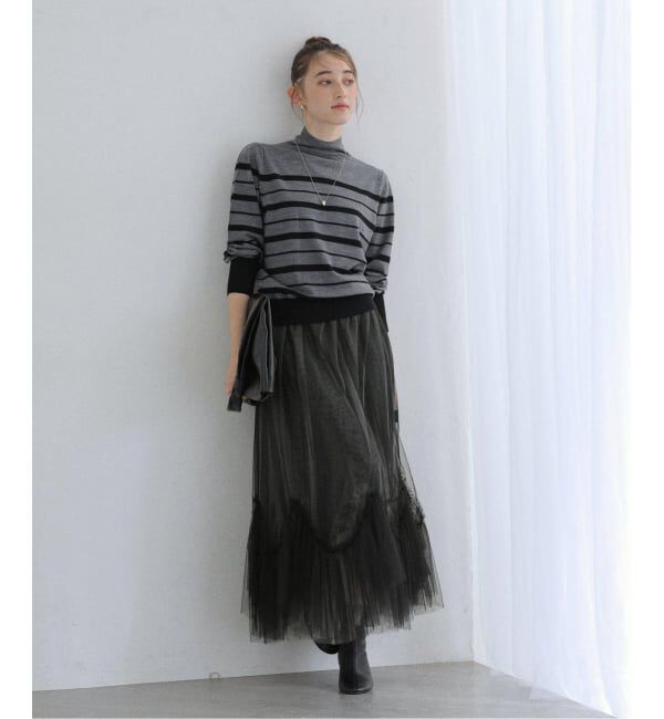  「【洗える】ウォッシャブルウールフレンチボーダーニット」|ニット・セーター|