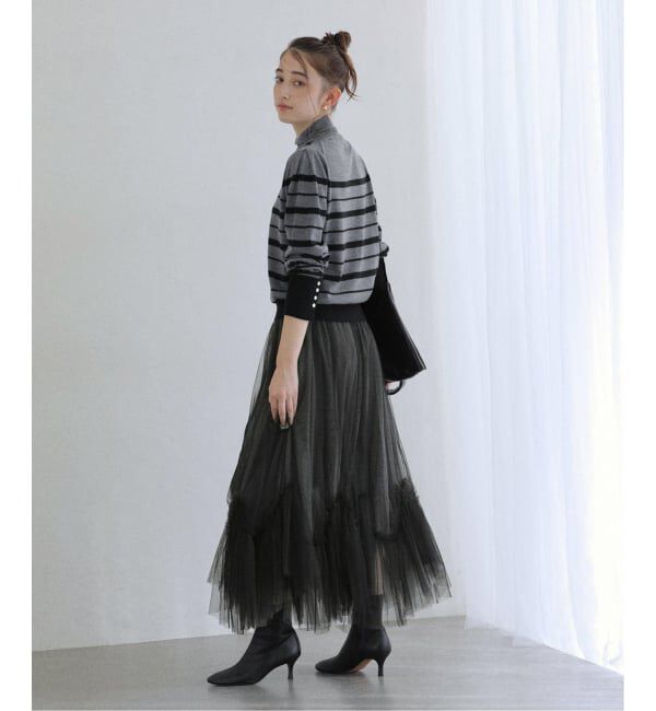  「【洗える】ウォッシャブルウールフレンチボーダーニット」|ニット・セーター|