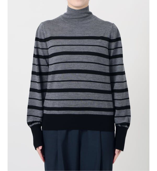  「【洗える】ウォッシャブルウールフレンチボーダーニット」|ニット・セーター|