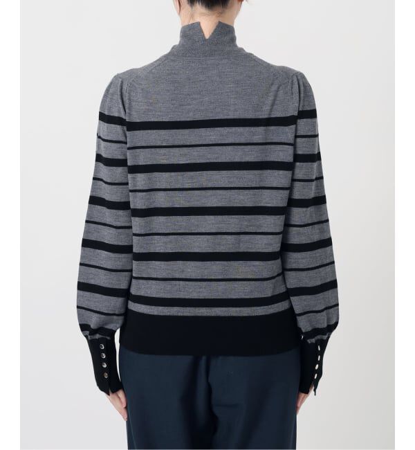  「【洗える】ウォッシャブルウールフレンチボーダーニット」|ニット・セーター|