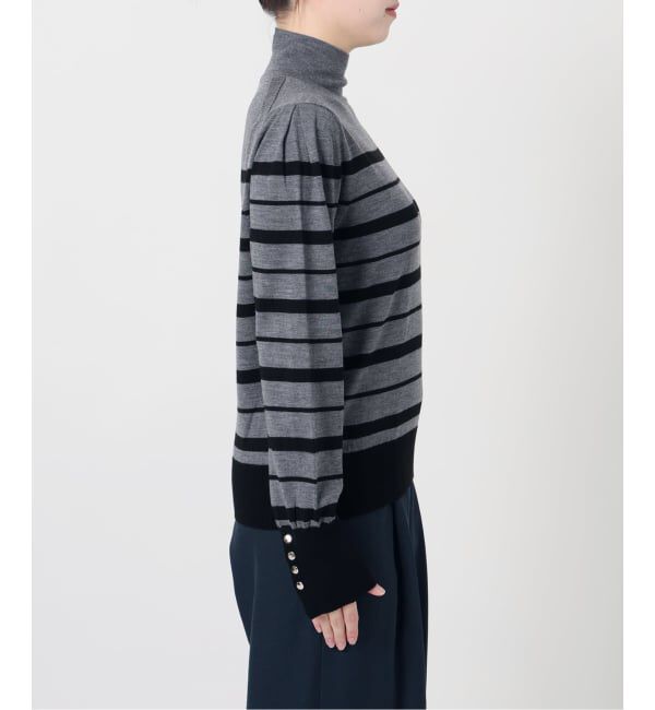  「【洗える】ウォッシャブルウールフレンチボーダーニット」|ニット・セーター|