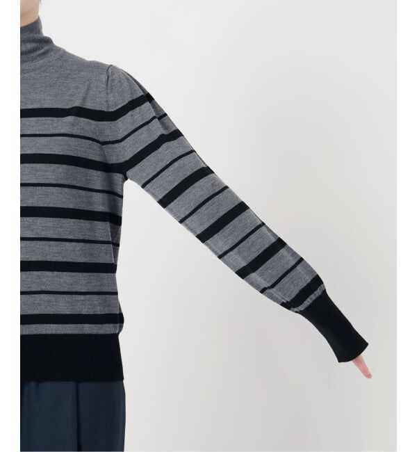  「【洗える】ウォッシャブルウールフレンチボーダーニット」|ニット・セーター|