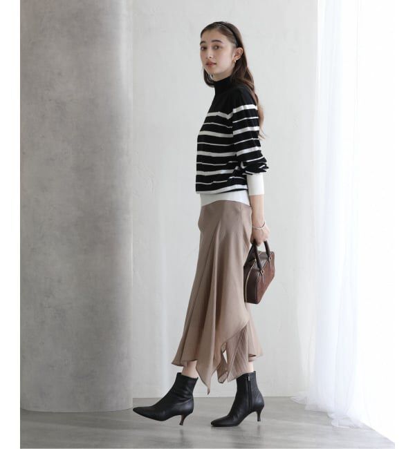  「【洗える】ウォッシャブルウールフレンチボーダーニット」|ニット・セーター|