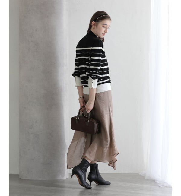  「【洗える】ウォッシャブルウールフレンチボーダーニット」|ニット・セーター|