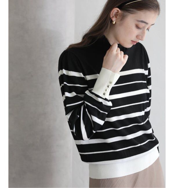  「【洗える】ウォッシャブルウールフレンチボーダーニット」|ニット・セーター|