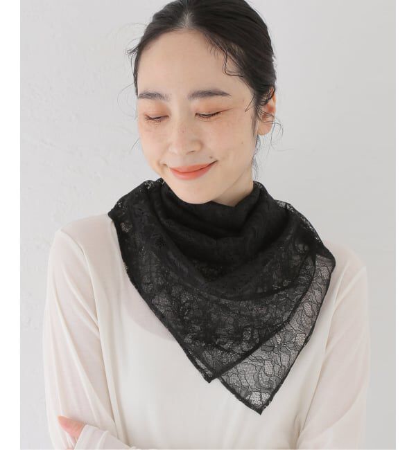  「【洗える】レーススカーフ」|バンダナ・スカーフ|