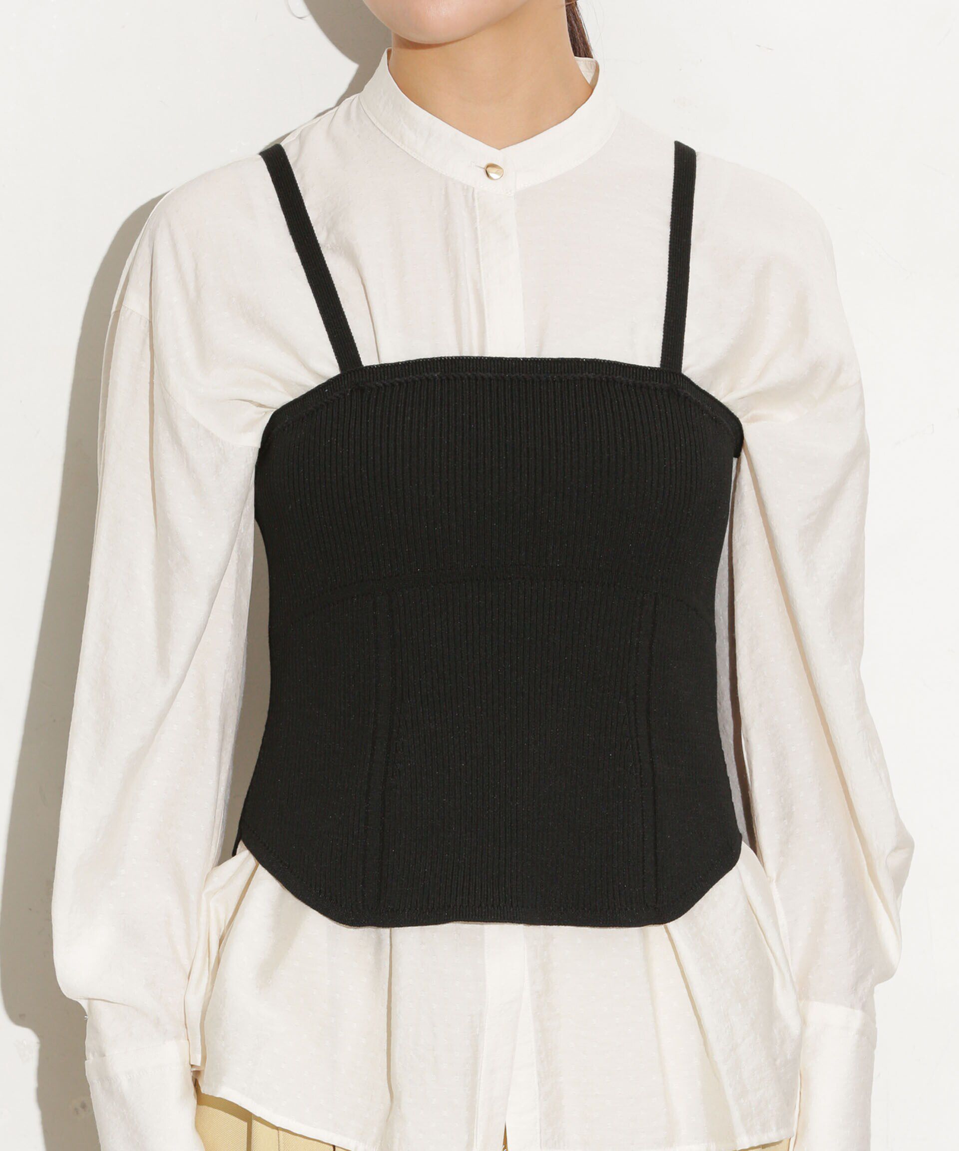 nano･universe「ニットビスチェ ストラップ取り外し可」|ニット・セーター|