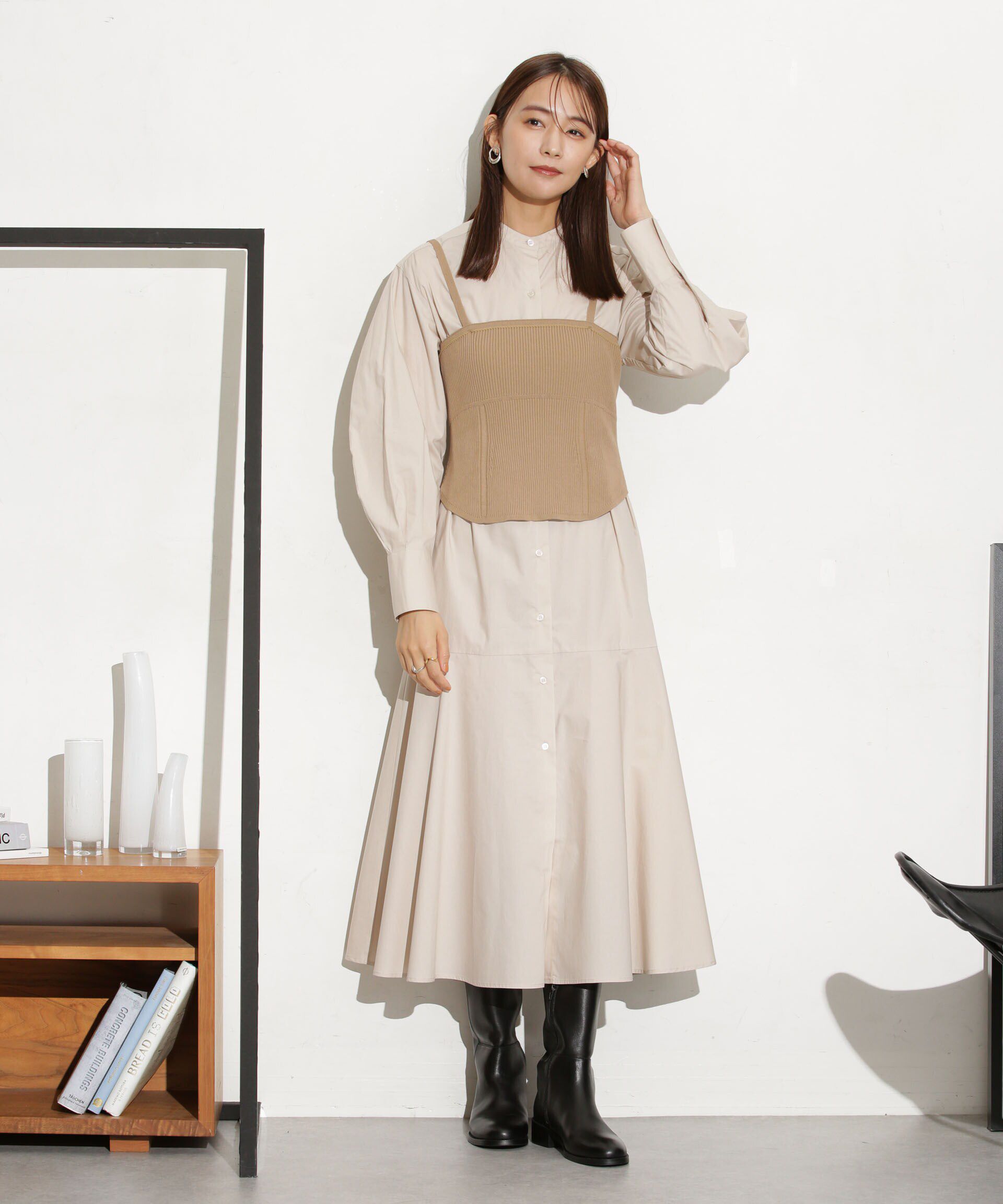 nano･universe「ニットビスチェ ストラップ取り外し可」|ニット・セーター|